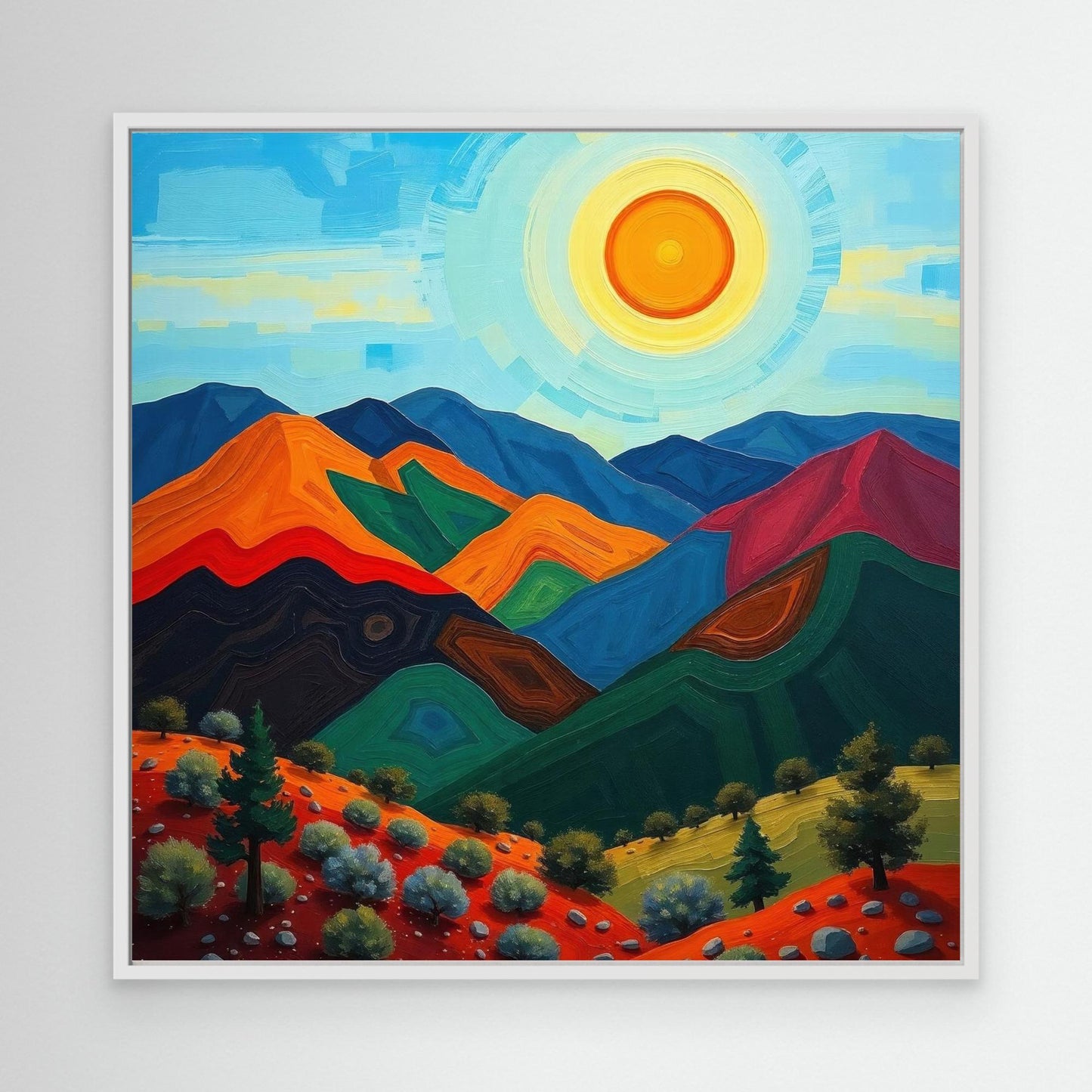 Mountains and Sun