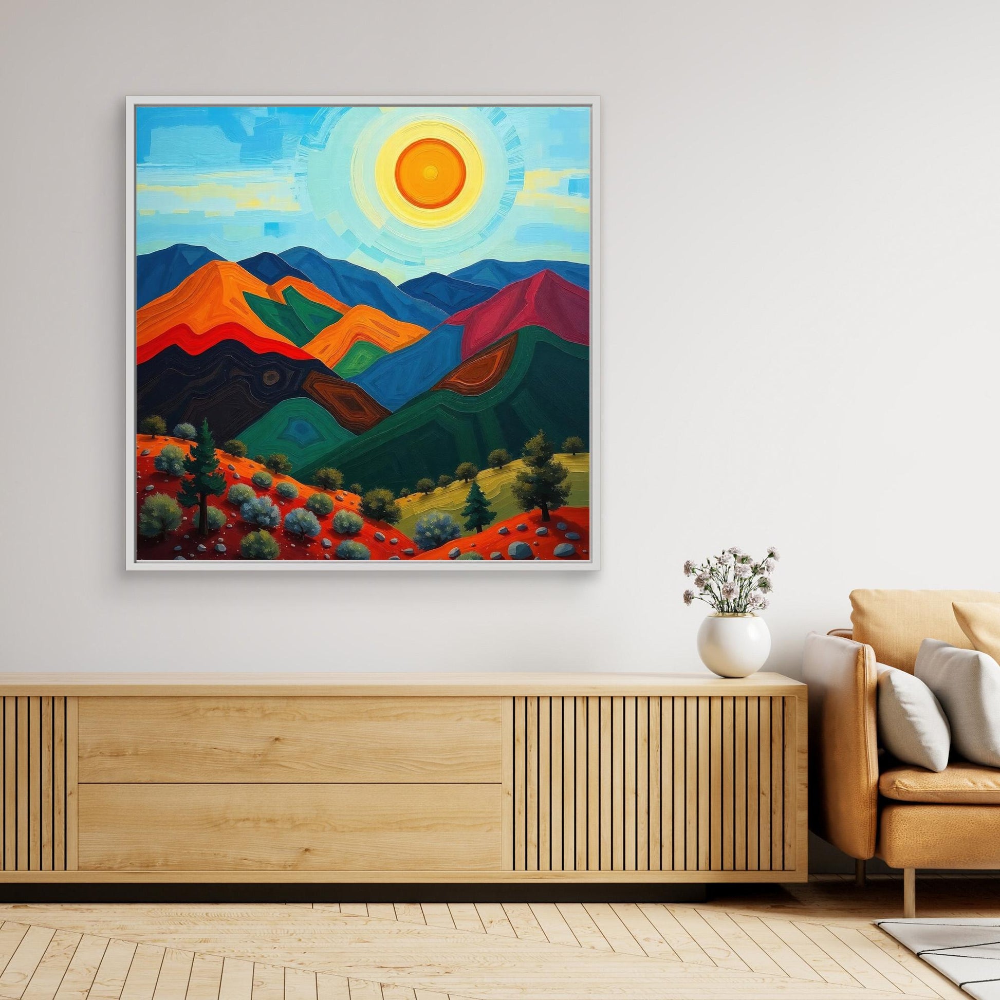 Mountains and Sun