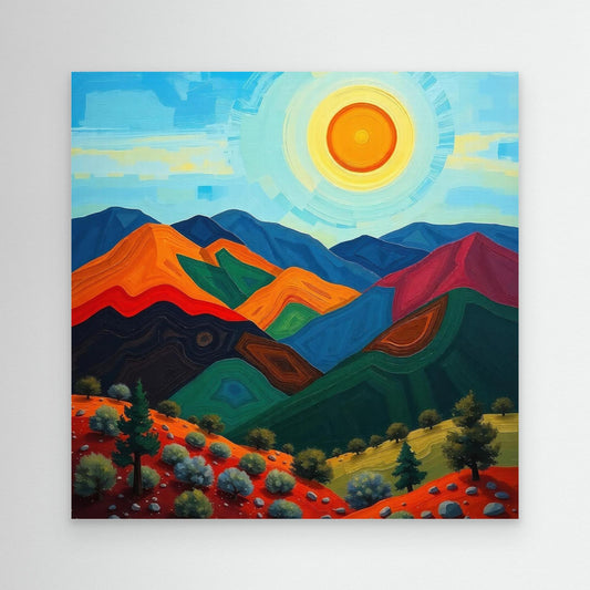 Mountains and Sun